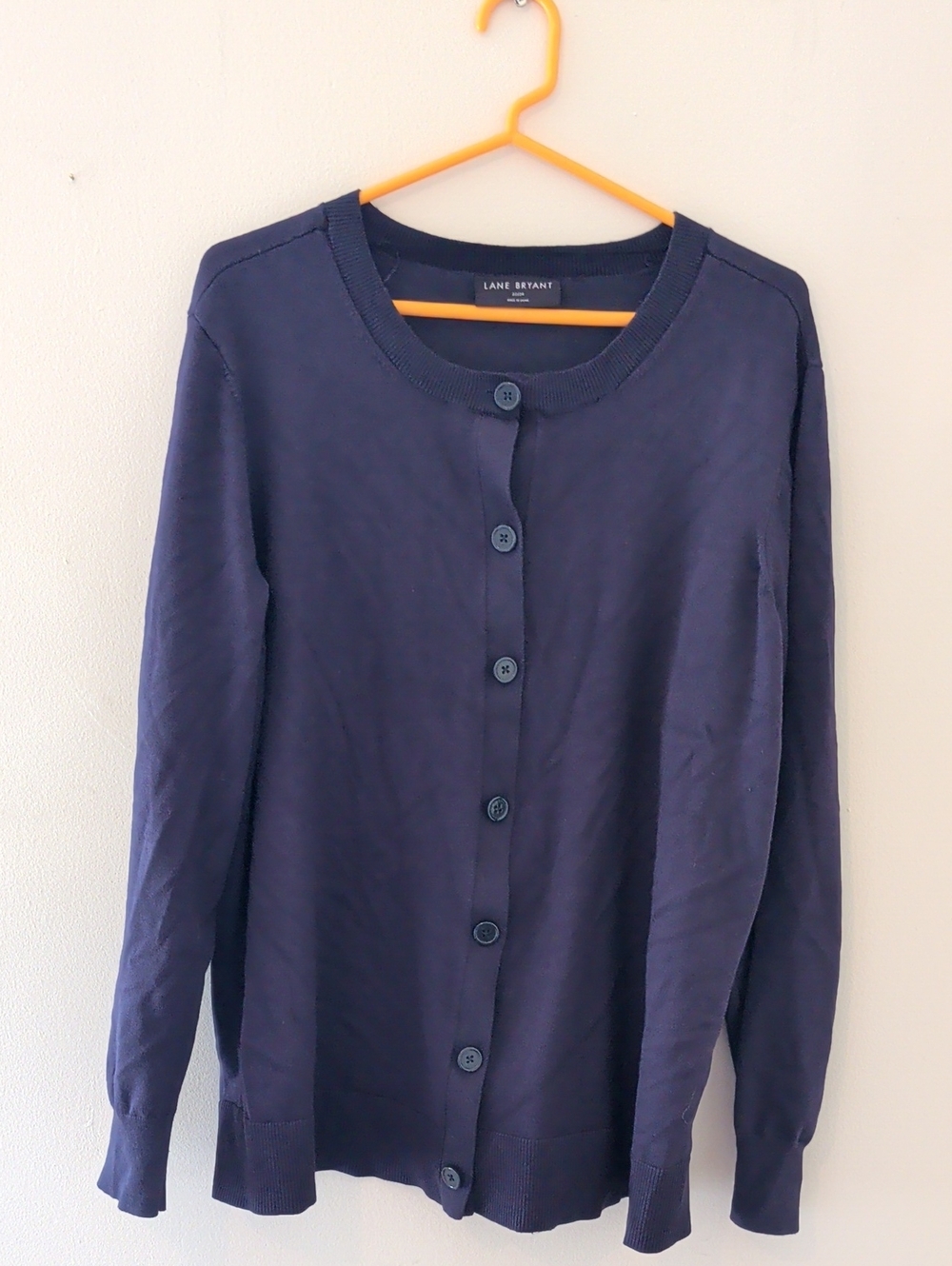 Lane Bryant Dark Navy Button Cardigan Sweater